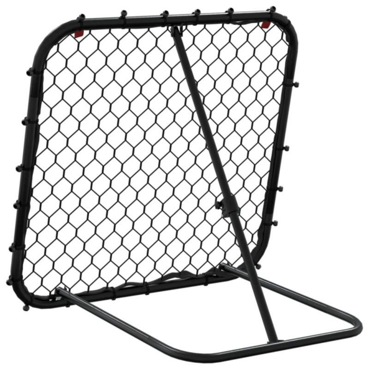 VIDAXL Filet de rebond de football réglable noir 84x73x60 80 cm acier