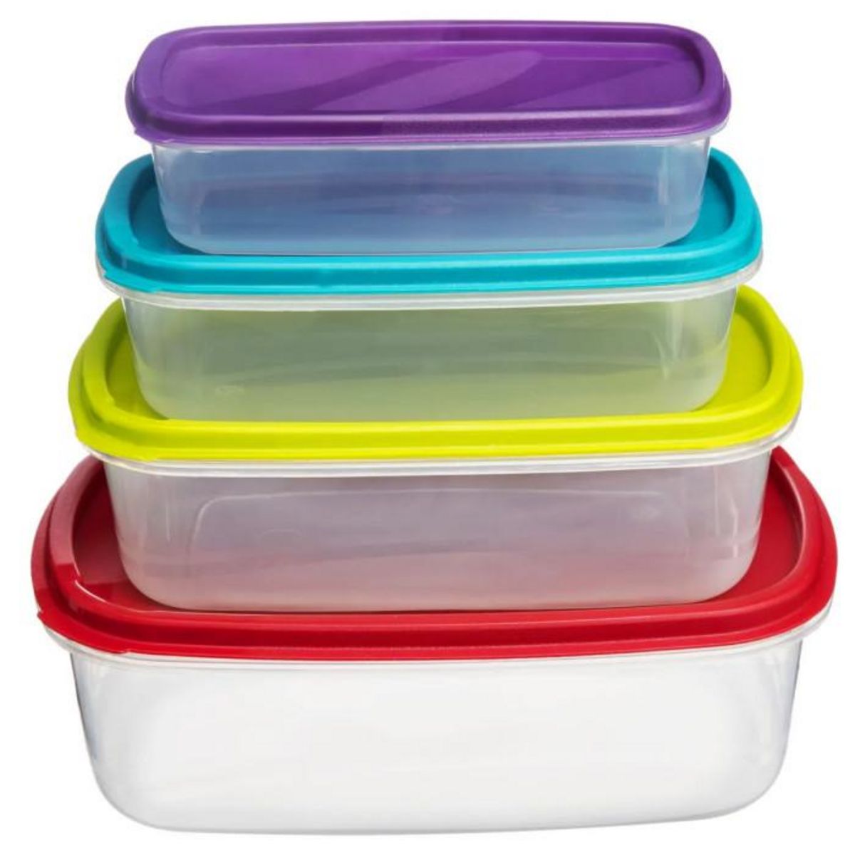 FIVE Lot de 4 Boîtes de Conservation  Colors  20cm Multicolore