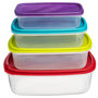 Voir la diapositive 3 : FIVE Lot de 4 Boîtes de Conservation  Colors  20cm Multicolore