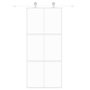 Voir la diapositive 3 : VIDAXL Porte coulissante blanc 90x205 cm verre trempe aluminium