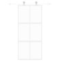 Voir la diapositive 3 : VIDAXL Porte coulissante blanc 90x205 cm verre trempe aluminium