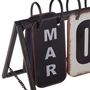 Voir la diapositive 3 : ATMOSPHERA Calendrier Vintage en Métal  Perpétuel  27cm Noir