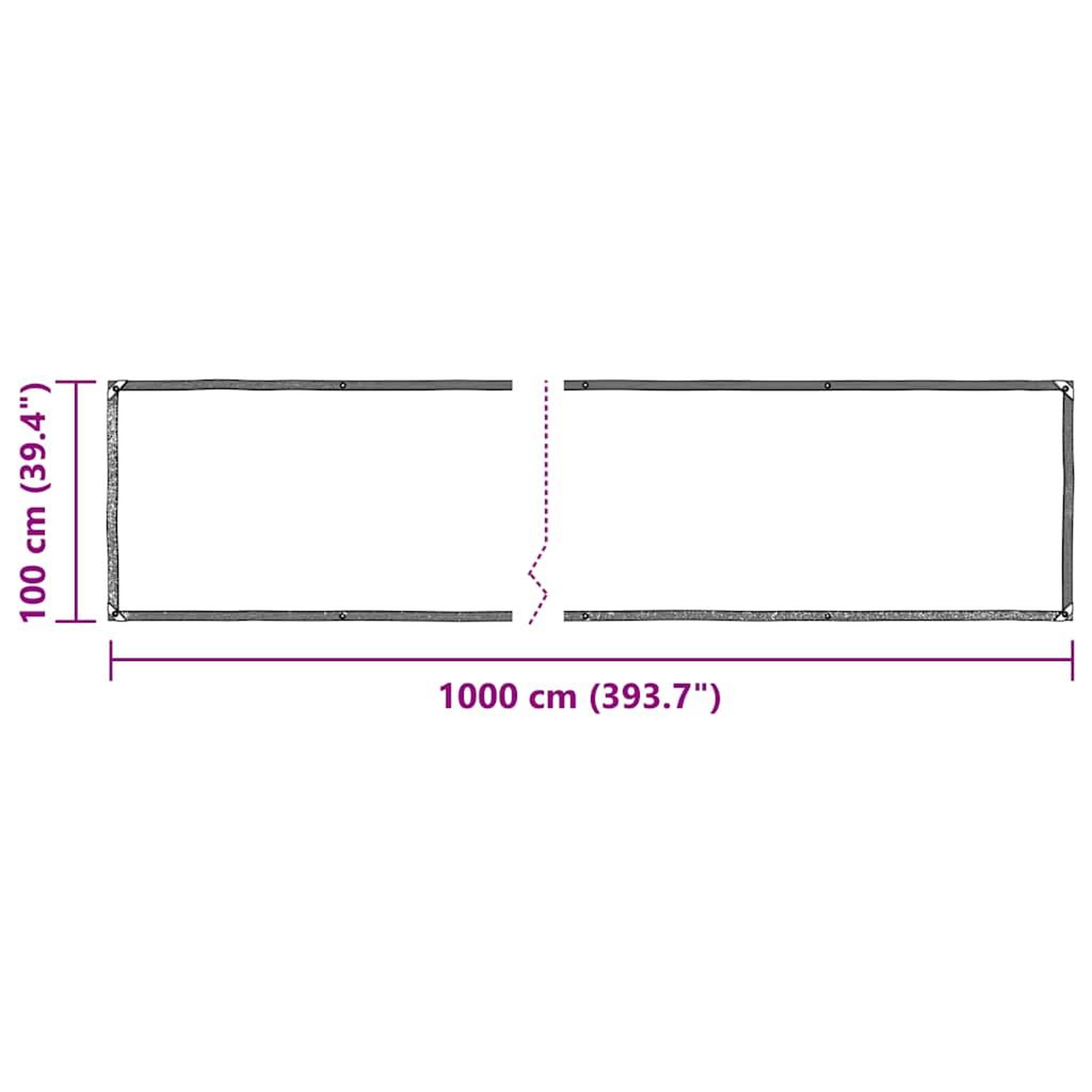 Voir la diapositive 6 : VIDAXL Bache transparente avec œillets 1x10 m polyethylene