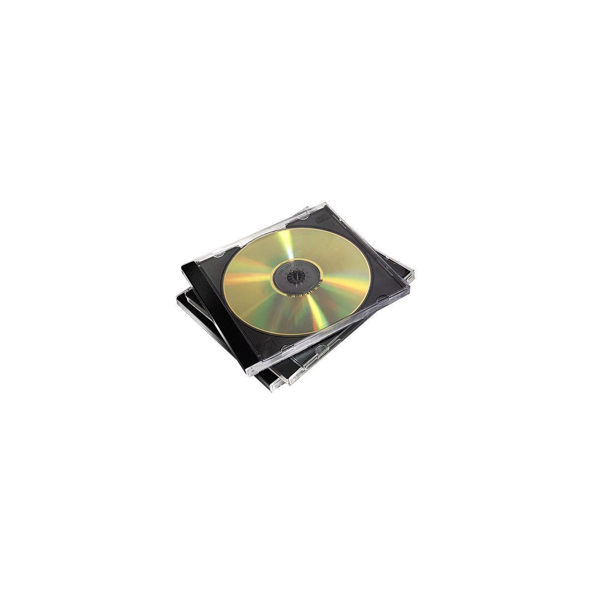 Fellowes Fellowes 98310 étui disque optique Boîtier double 2 disques Noir, Transparent