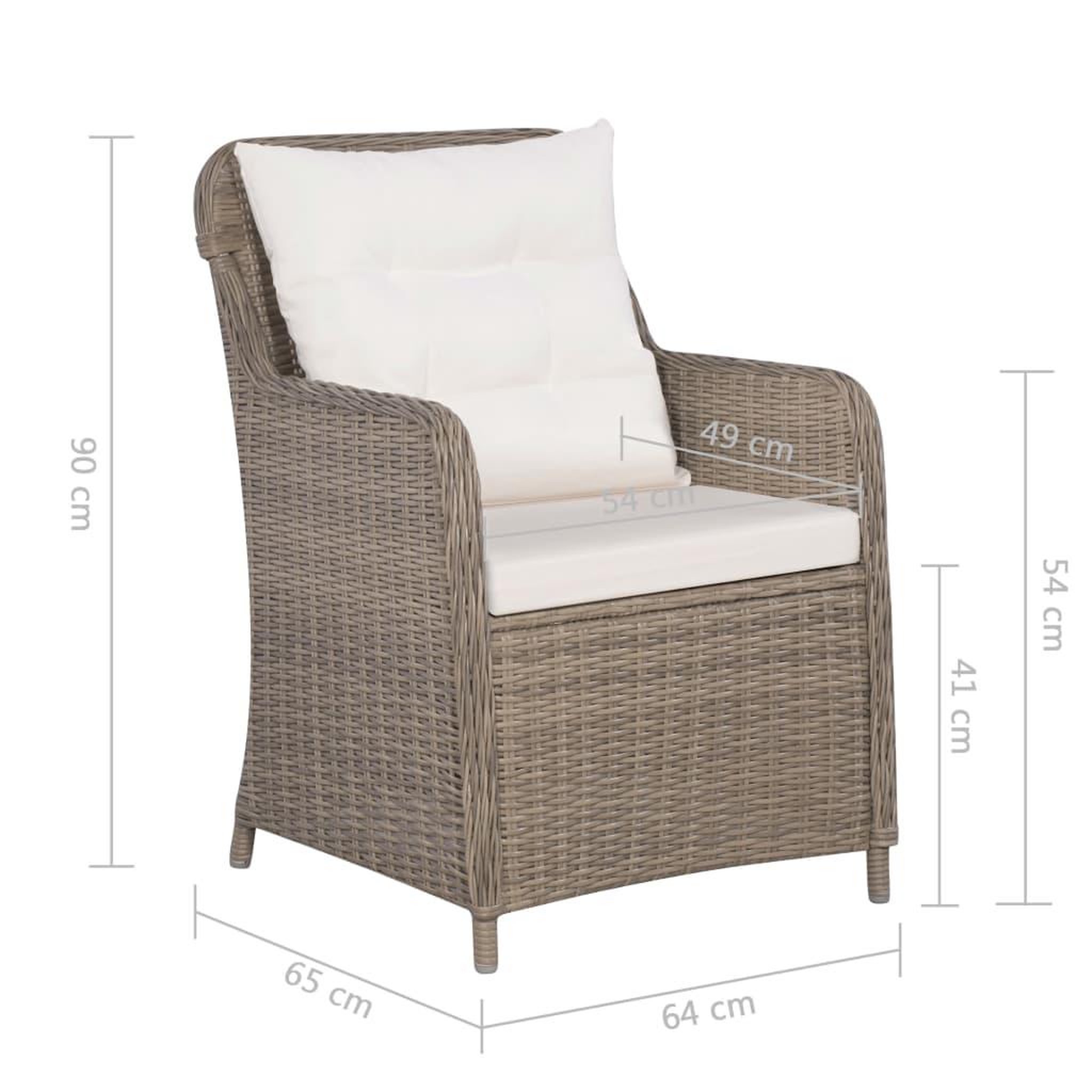 Voir la diapositive 6 : VIDAXL Ensemble a manger d'exterieur 11 pcs Resine tressee