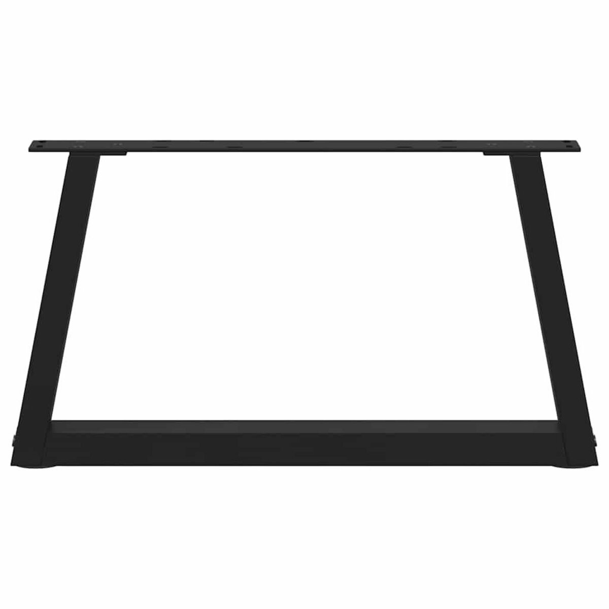 VIDAXL Pieds de table a manger forme V 2 pcs noir 60x(30-31,3)cm acier