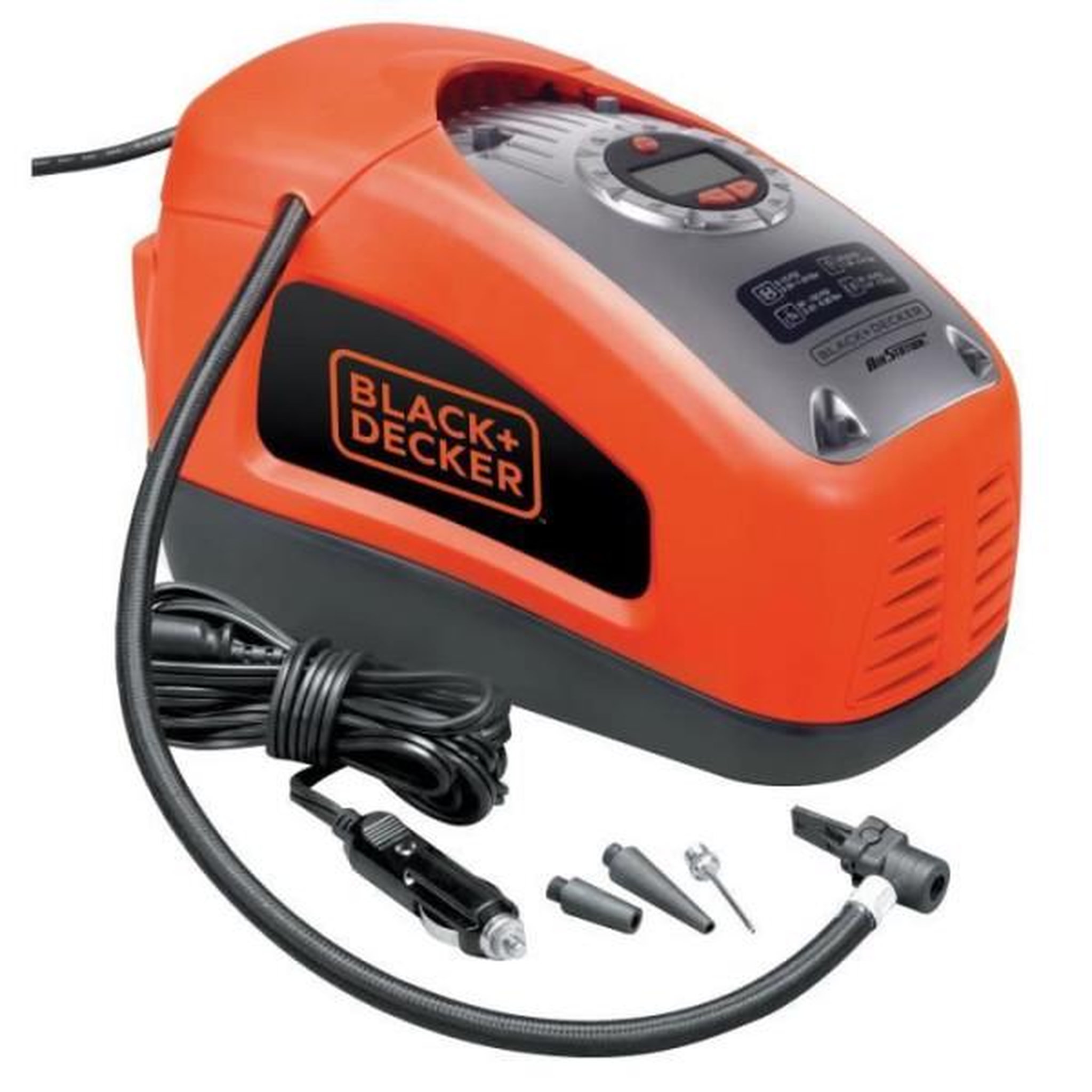 Voir la diapositive 1 : Black et Decker Gonfleur compresseur filaire - BLACK&DECKER - ASI300-QS - 11 bars/160 PSI