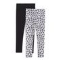Voir la diapositive 2 : IN EXTENSO Lot de 2 leggings fille