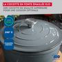 Voir la diapositive 6 : ELO Cocotte 26 cm en fonte émaillée gris classique 4.5 L Elo