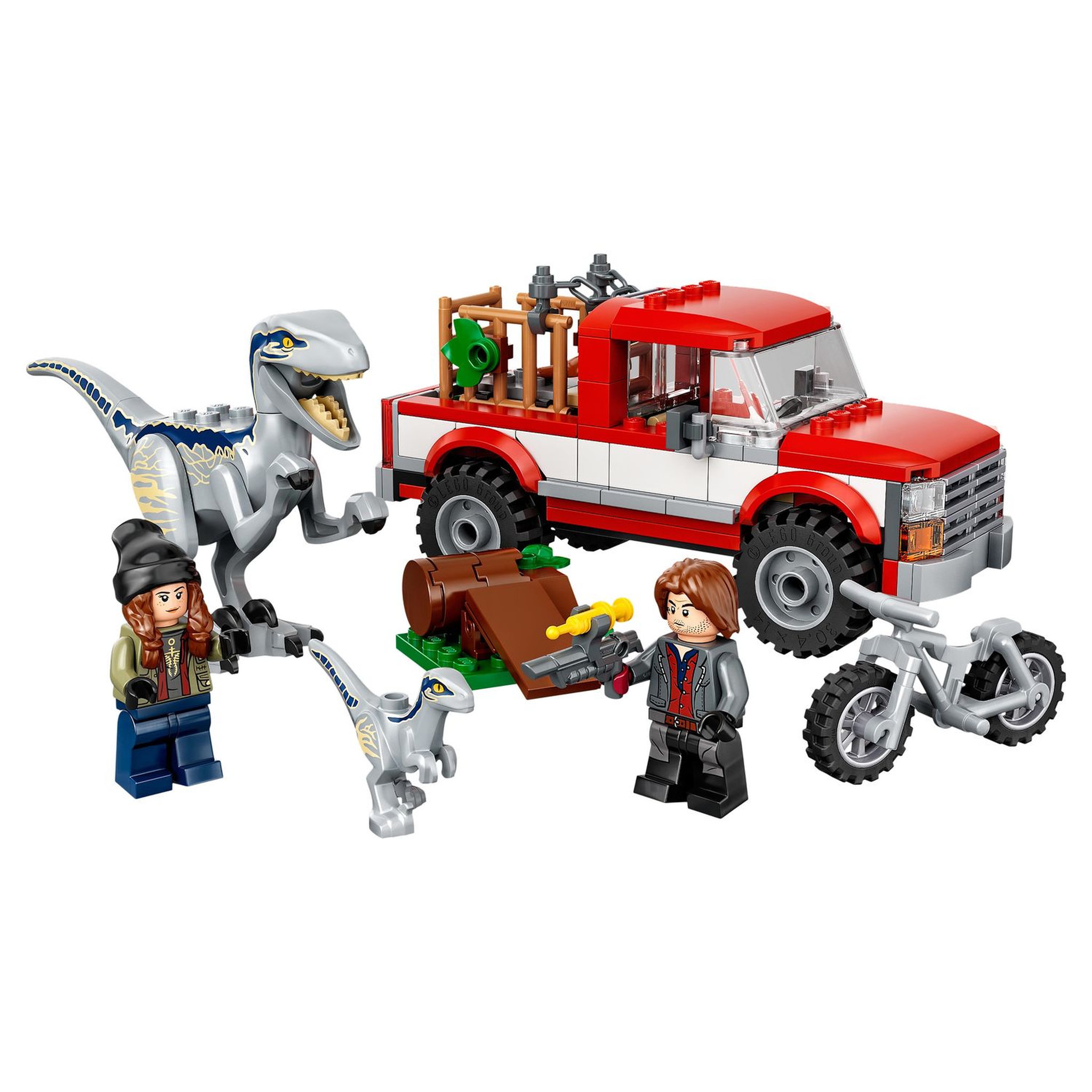 Voir la diapositive 3 : LEGO Jurassic World 76946 La Capture des Vélociraptors Beta et Blue