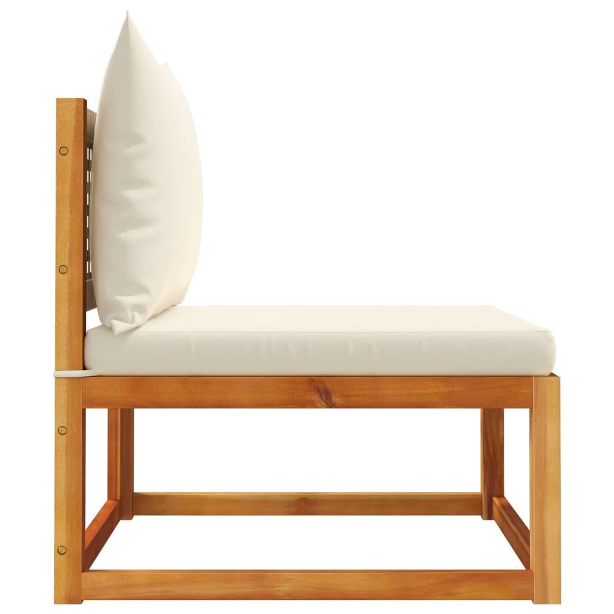 Voir la diapositive 5 : VIDAXL Canape de jardin sans accoudoirs coussins bois massif d'acacia