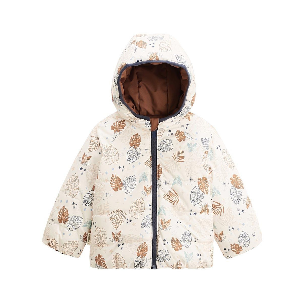 Petit Béguin Doudoune réversible enfant imperméable avec capuche Constellation
