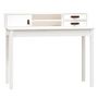 Voir la diapositive 2 : VIDAXL Bureau Blanc 110x50x93 cm Bois massif de pin