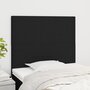 Voir la diapositive 1 : VIDAXL Tetes de lit 2 pcs Noir 100x5x78/88 cm Tissu