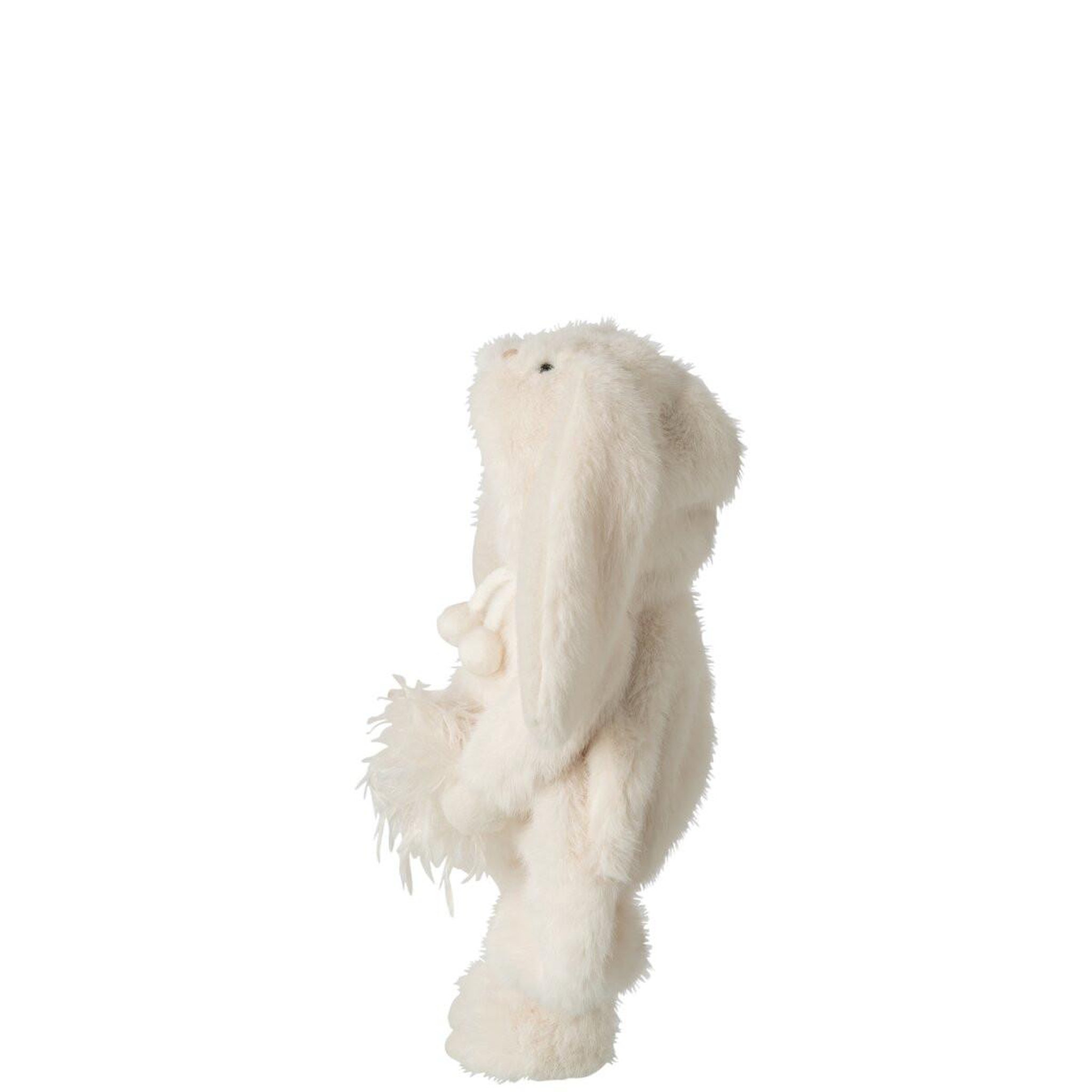Voir la diapositive 2 : J-LINE Statuette enfant en lapin  laszlo  47cm blanc
