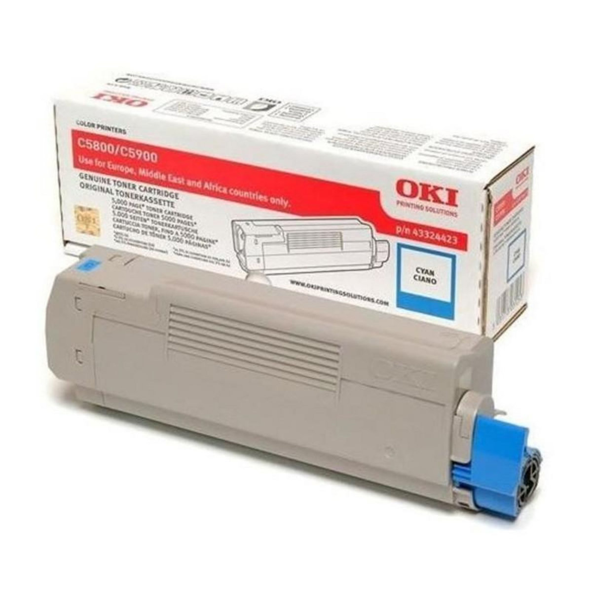 Oki OKI Cartouche toner 43324423 - Compatible C5800/C5900 - Capacite standard 5.000 pages - Cyan