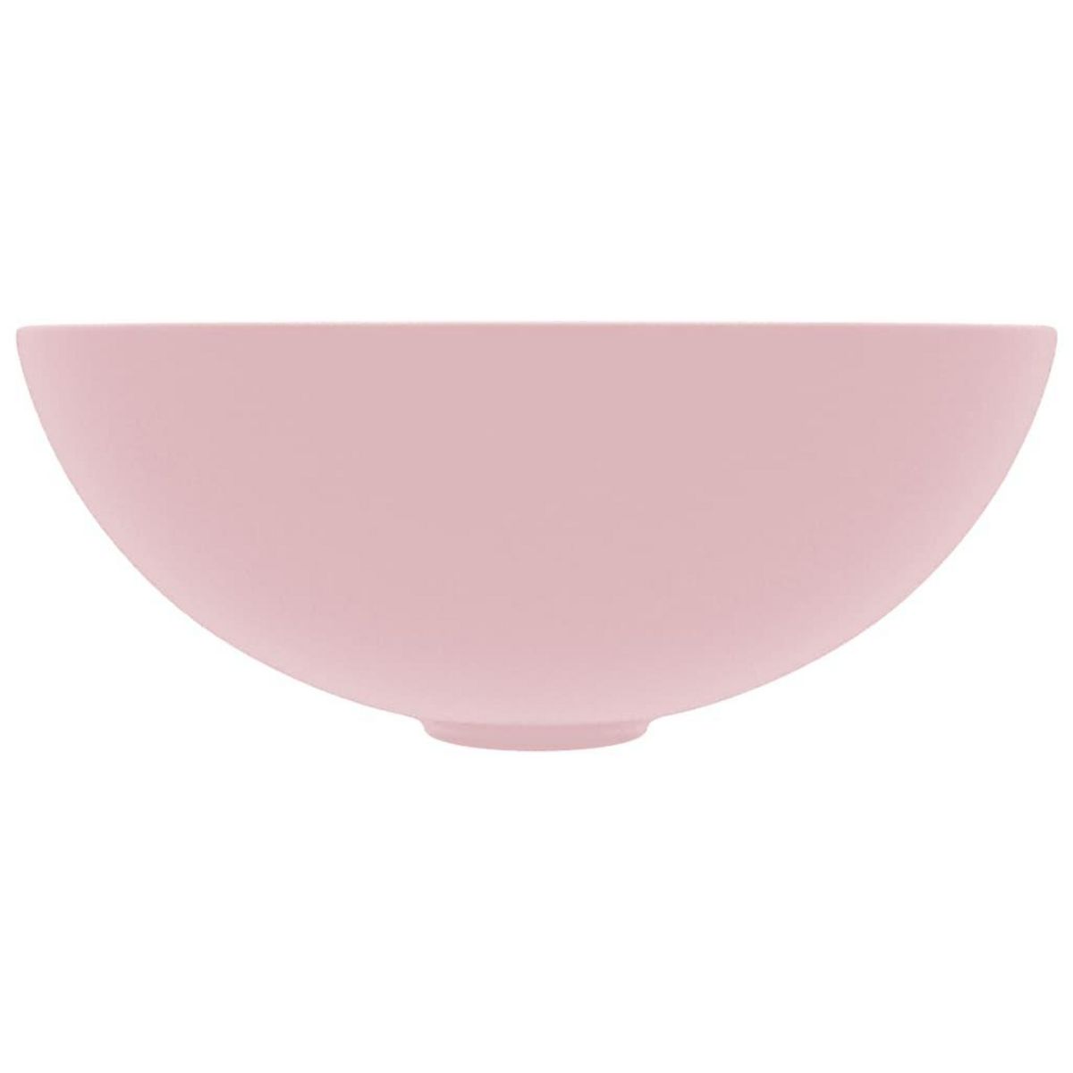 VIDAXL Lavabo de salle de bain Ceramique Rose mat Rond