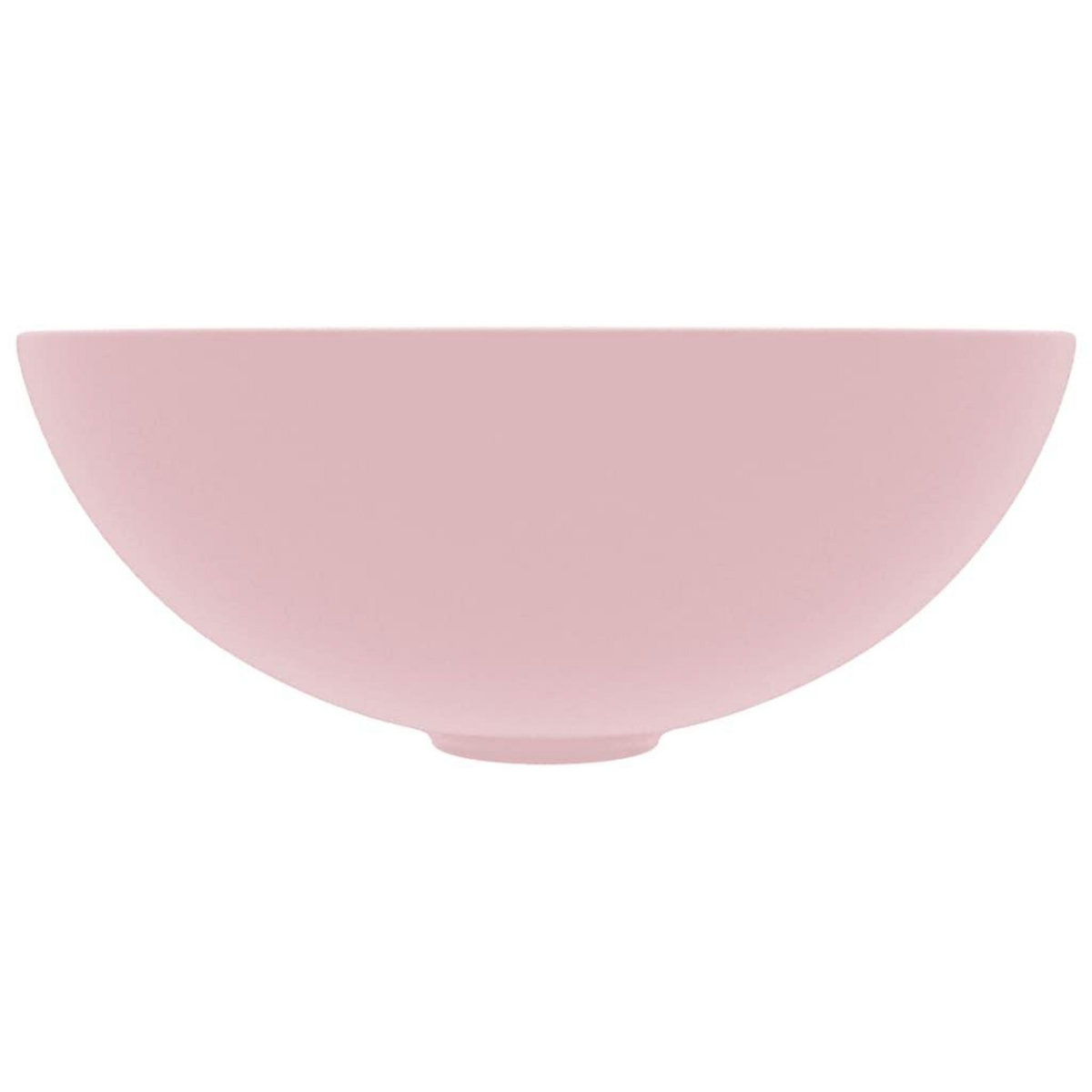 VIDAXL Lavabo de salle de bain Ceramique Rose mat Rond