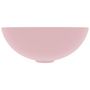 Voir la diapositive 3 : VIDAXL Lavabo de salle de bain Ceramique Rose mat Rond