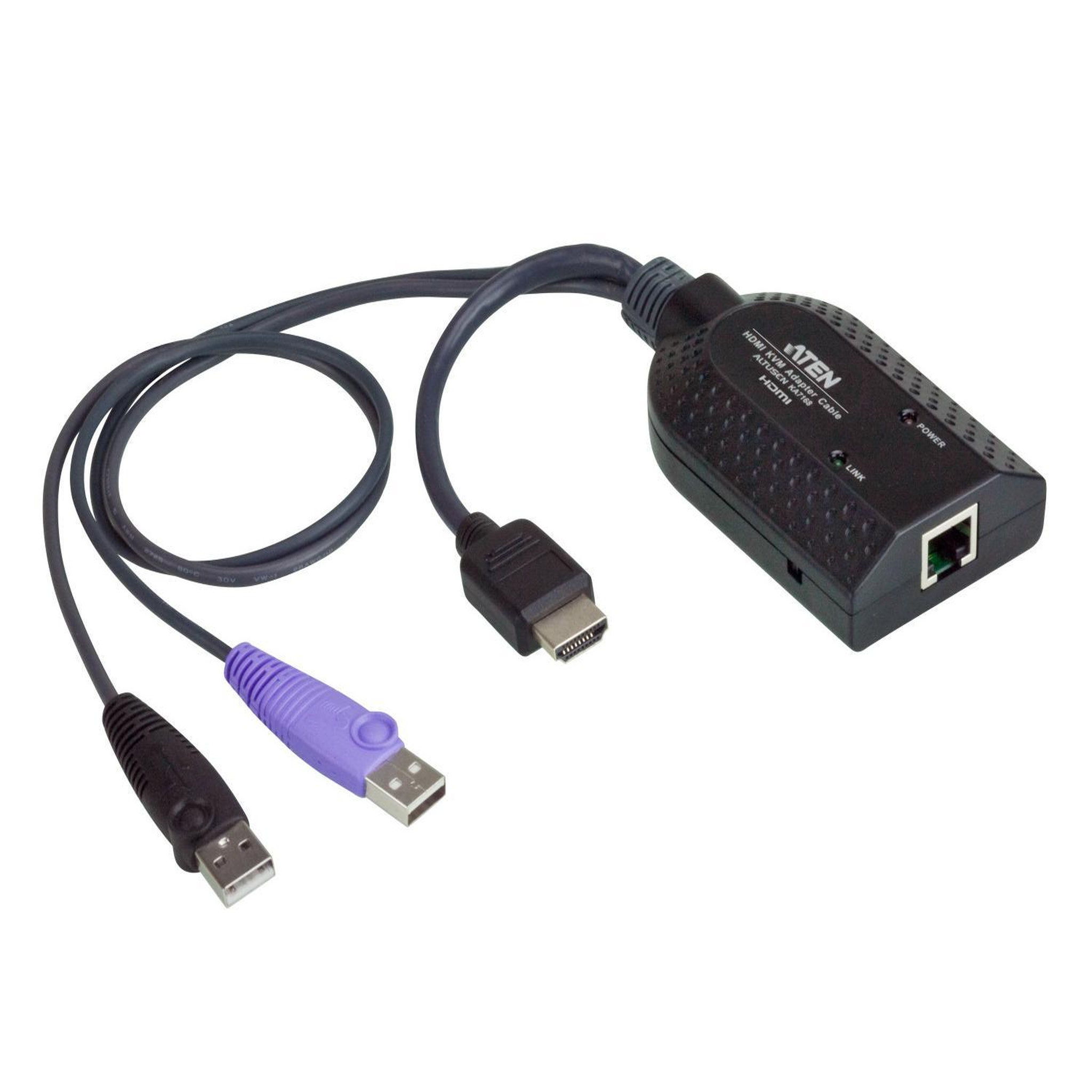 Aten ATEN KA7168 câble kvm Noir
