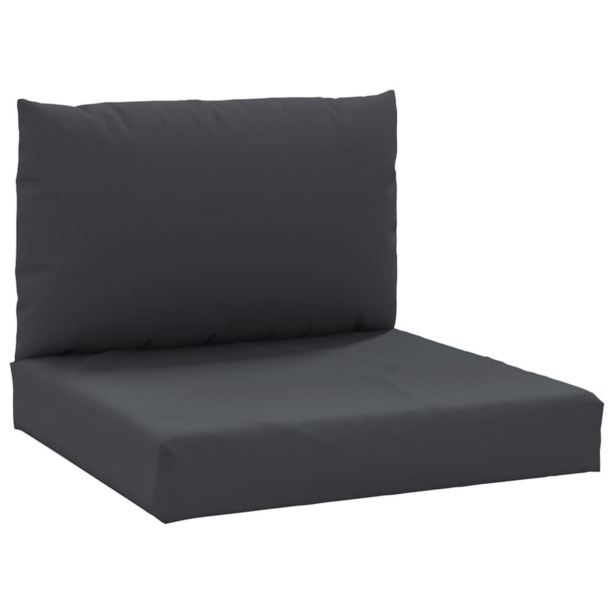 Voir la diapositive 2 : VIDAXL Coussins de palette lot de 2 noir tissu oxford