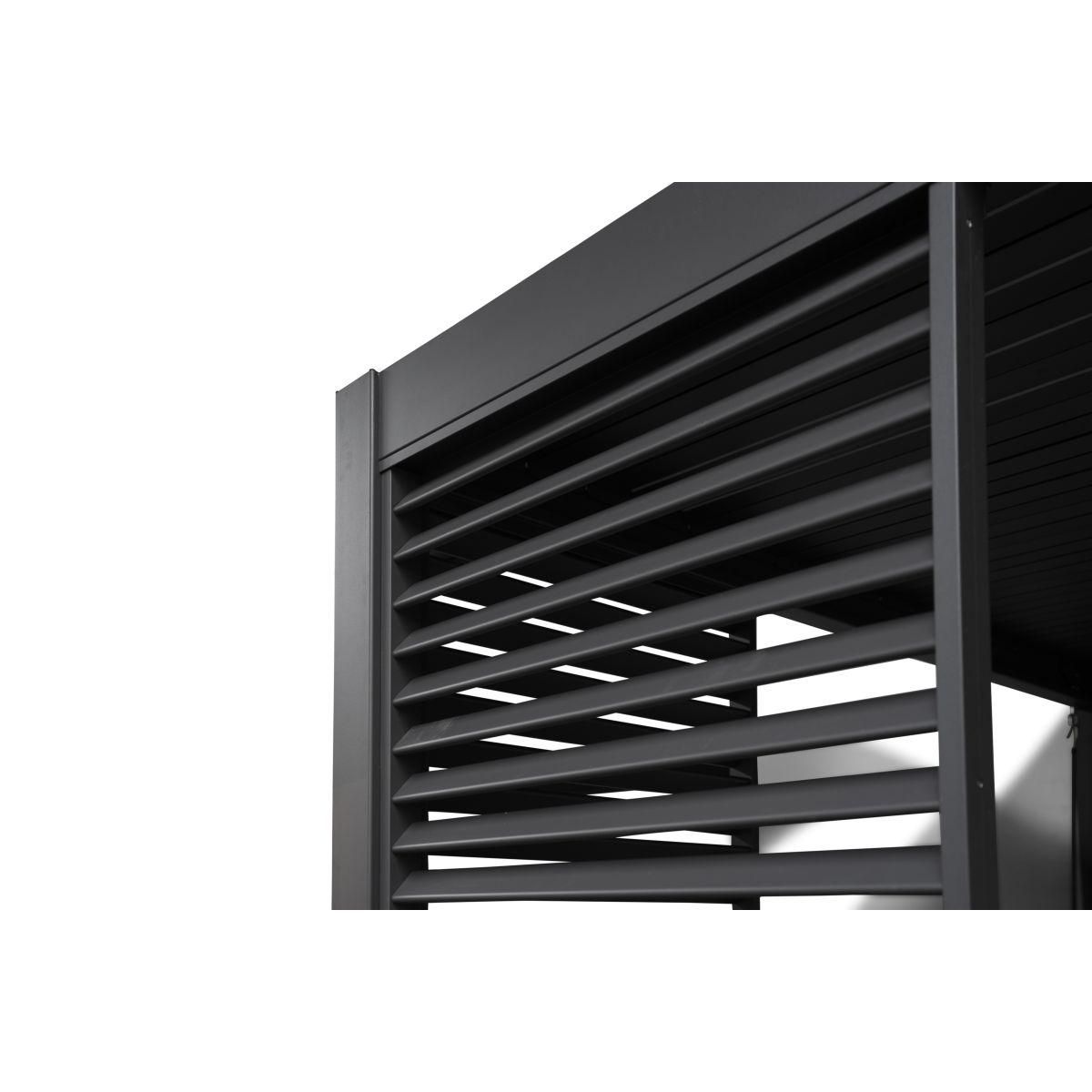 OMBREA Panneau brise-vue 1,2m anthracite  Aluminium pour pergola bioclimatique OMBREA®