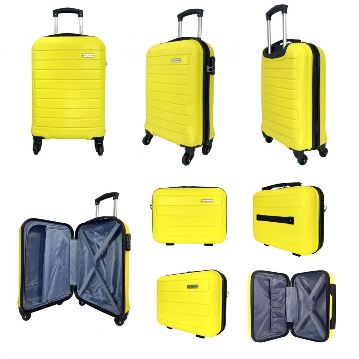 David Jones Lot 2 valises cabine et soute et vanity rigides