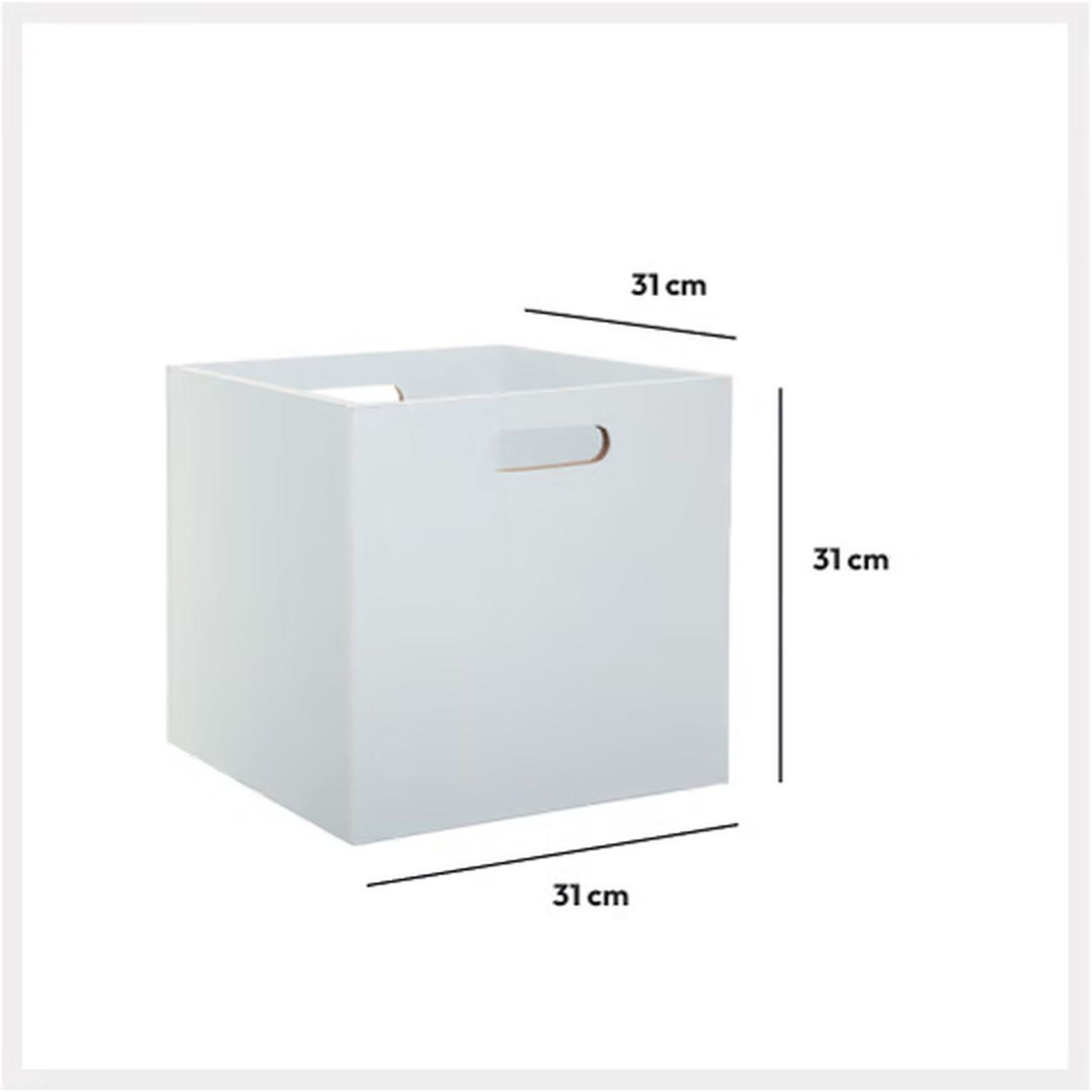 Voir la diapositive 3 : TOILINUX Lot de 6 Boîtes de rangement effet bois en MDF Mix n' modul