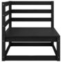 Voir la diapositive 5 : VIDAXL Salon de jardin 11 pcs noir bois de pin massif