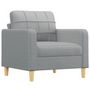 Voir la diapositive 3 : VIDAXL Ensemble de canapés 3 pcs avec coussins Gris clair Tissu