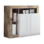 Voir la diapositive 2 : BEST MOBILIER Lou - buffet bas - 2 portes - 108 cm
