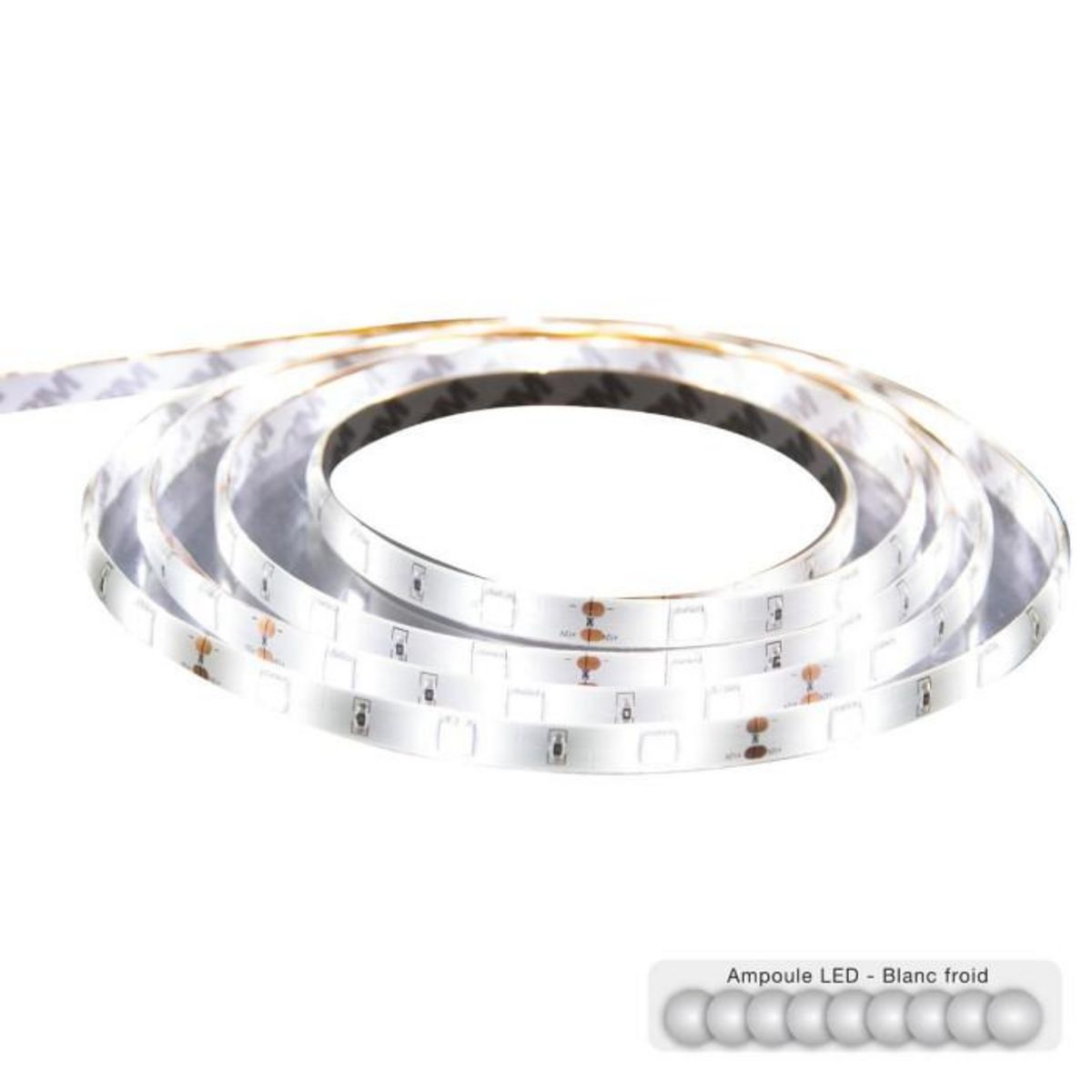 Home sweet lights Ruban à Led  Télécommandé  5m Blanc Froid