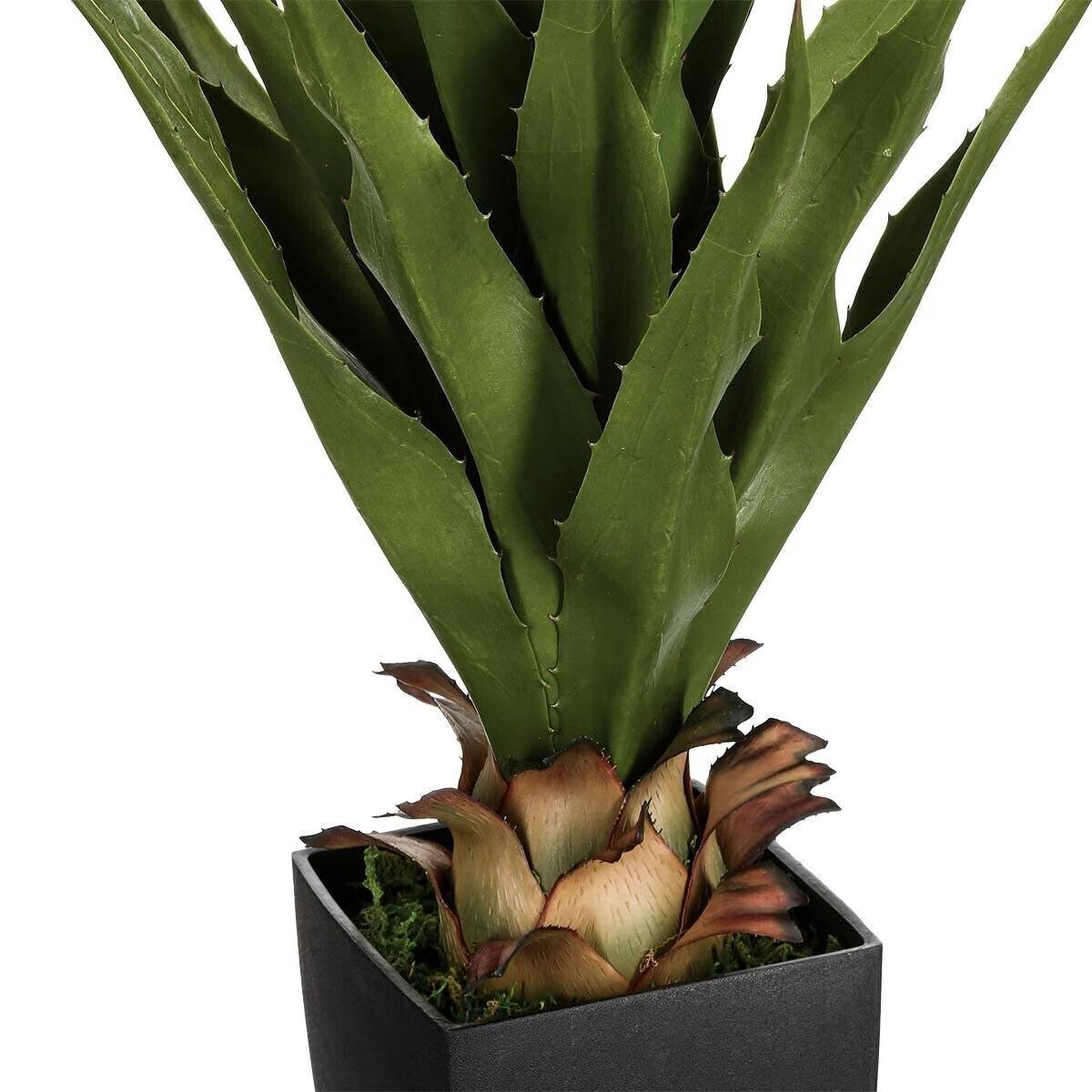 Voir la diapositive 2 : ATMOSPHERA Palmier artificiel en pot  agave  73cm vert