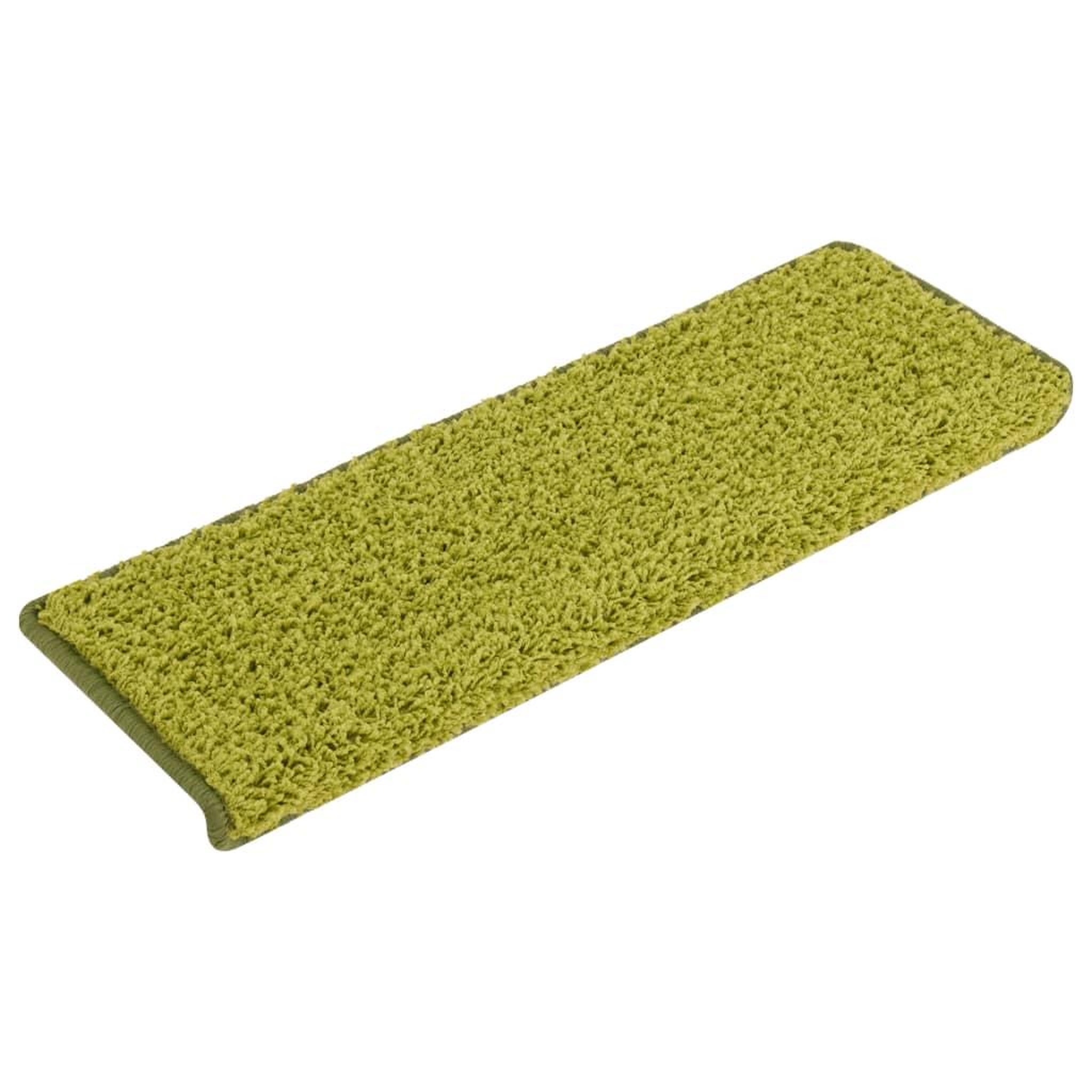 Voir la diapositive 2 : VIDAXL Tapis d'escalier 15 pcs 65x21x4 cm Vert