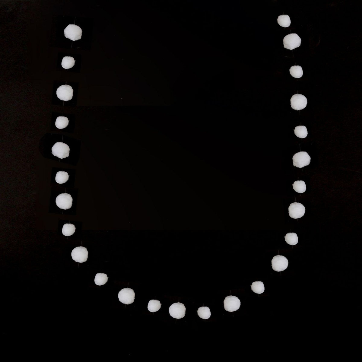 FEERIC LIGHT & CHRISTMAS Guirlande de Noël boules de neige Xmas - L. 170 cm - Blanc