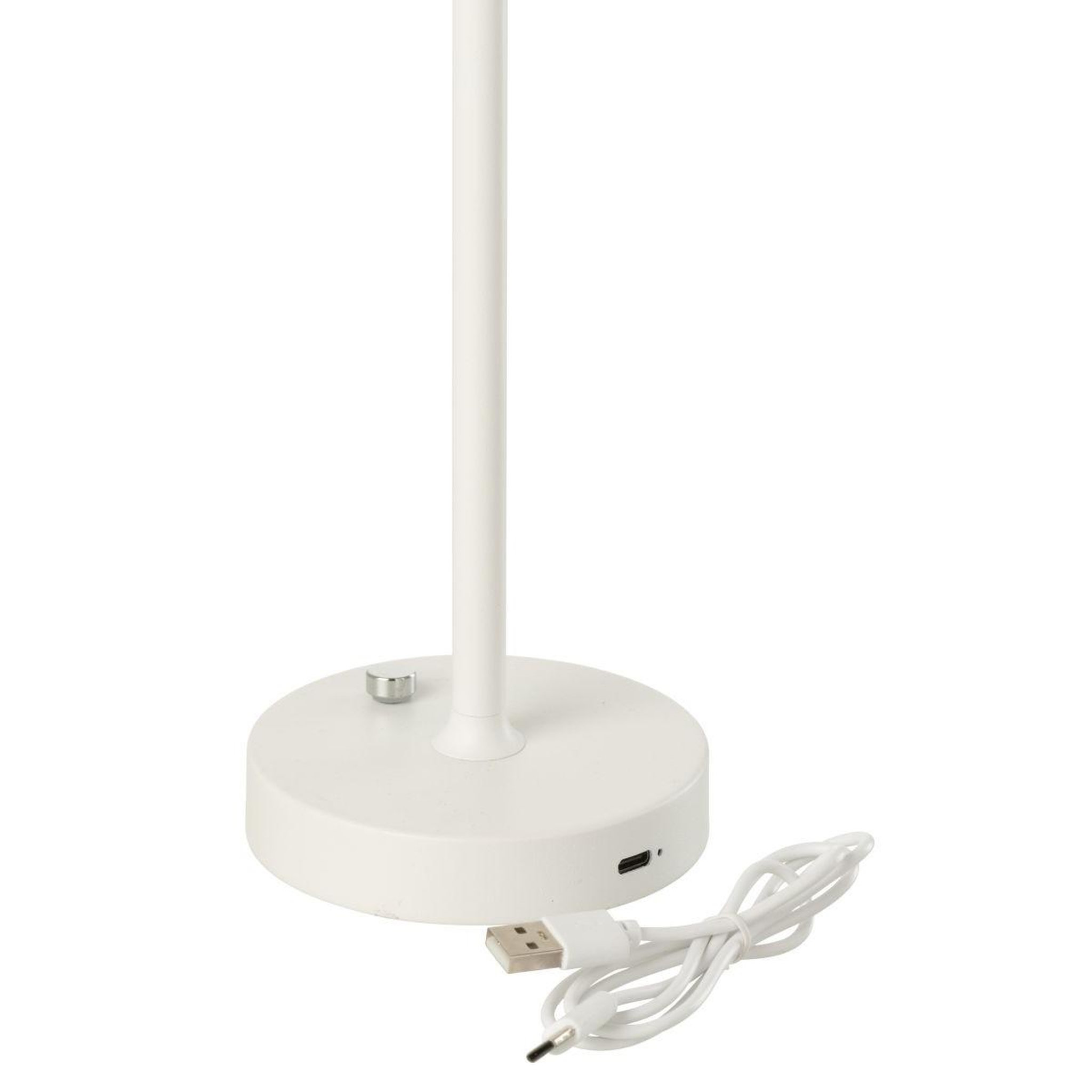 Voir la diapositive 3 : J-LINE Lampe à poser à led  noé  31cm blanc