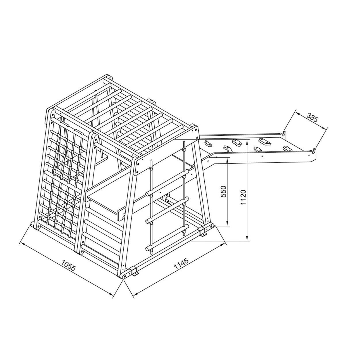 Axi House Tour d'escalade Mickie naturel