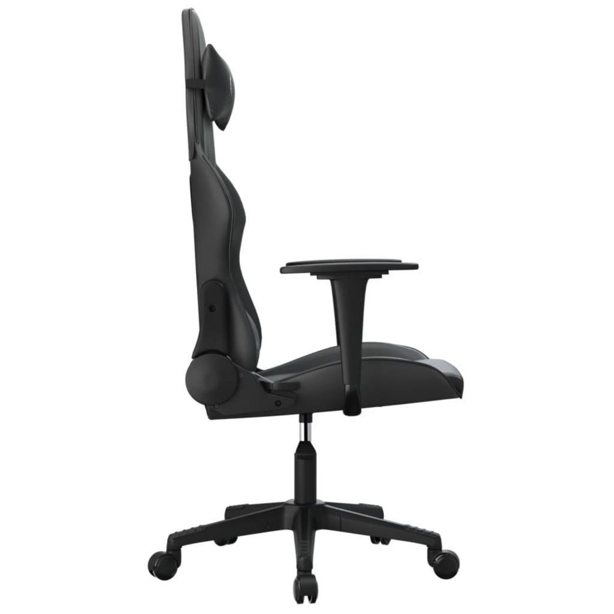 VIDAXL Chaise de jeu de massage noir similicuir