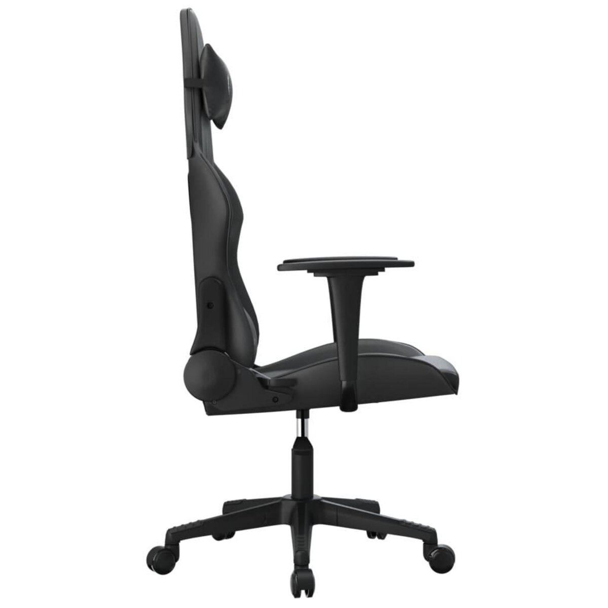 VIDAXL Chaise de jeu de massage noir similicuir