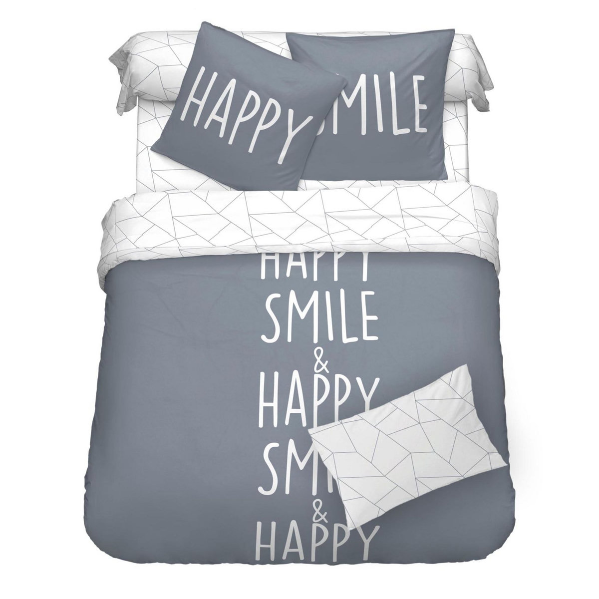 Housse de couette en coton 57 fils SMILE&ENJOY