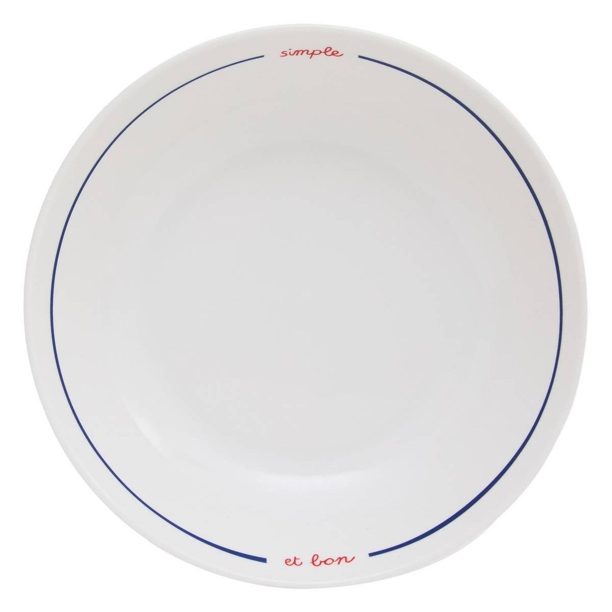 Voir la diapositive 2 : SECRET DE GOURMET Lot de 6 Assiettes Creuses  Fra  20cm Bleu