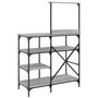 Voir la diapositive 6 : VIDAXL Support de boulanger sonoma gris 90x40x132 cm