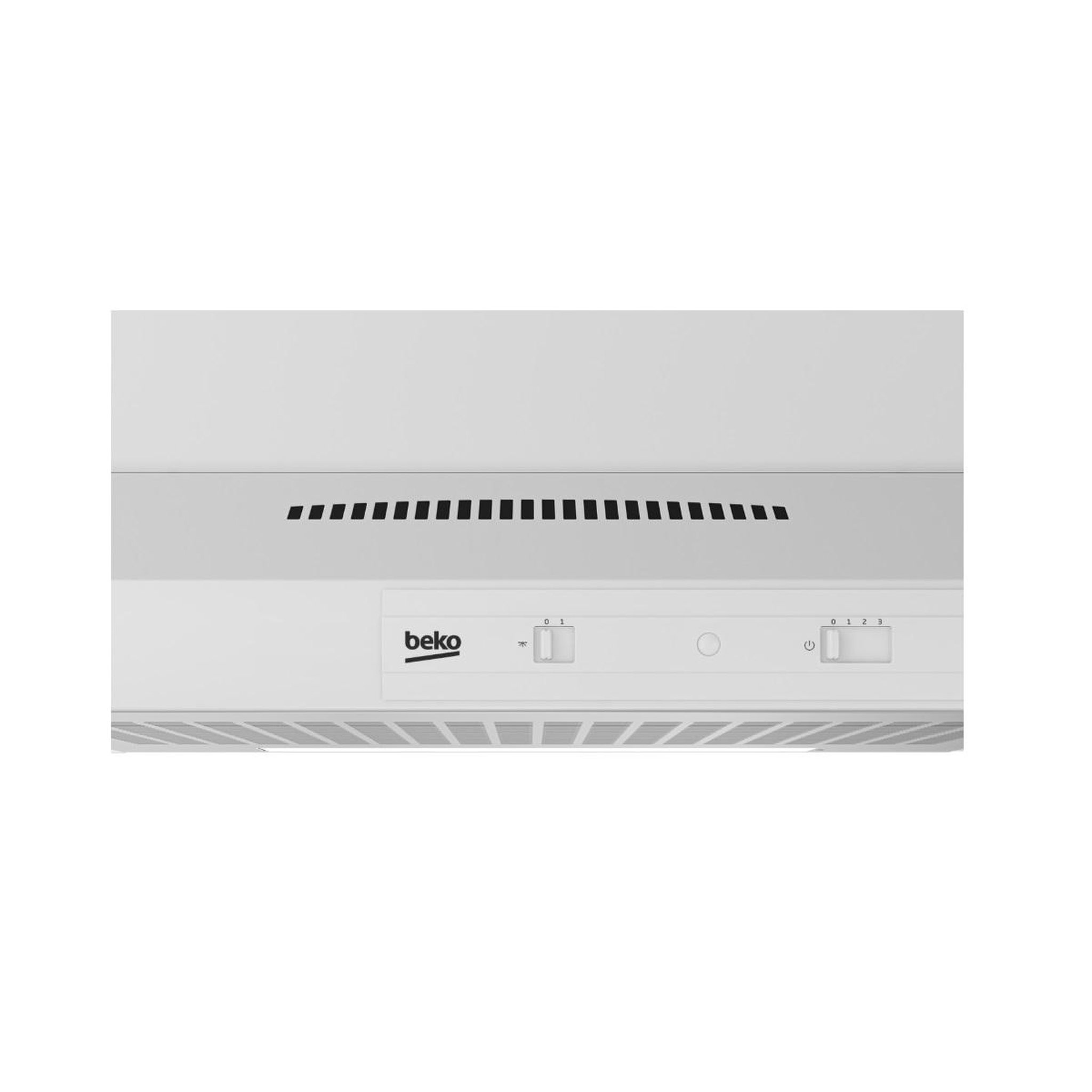 Voir la diapositive 4 : Beko Hotte visière 60cm 295m3/h blanc - hns61212wh