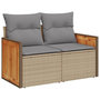 Voir la diapositive 3 : VIDAXL Salon de jardin avec coussins 4 pcs beige resine tressee