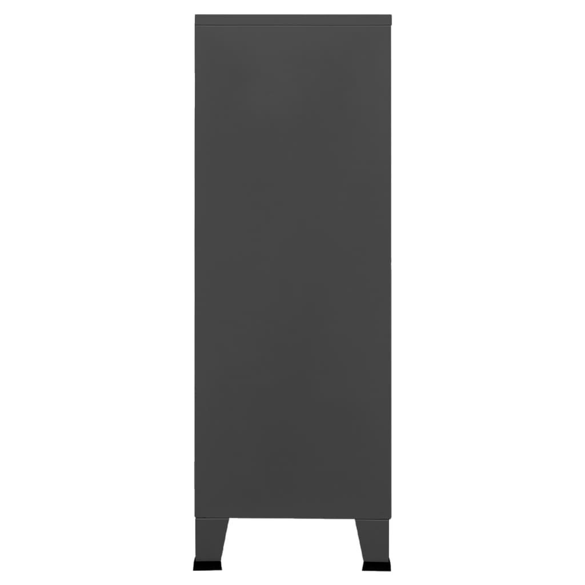 Voir la diapositive 4 : VIDAXL Coffre de rangement industriel Anthracite 75x40x115 cm Metal
