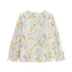 Petit Béguin T-shirt bébé manches longues Adele. Coloris disponibles : Beige