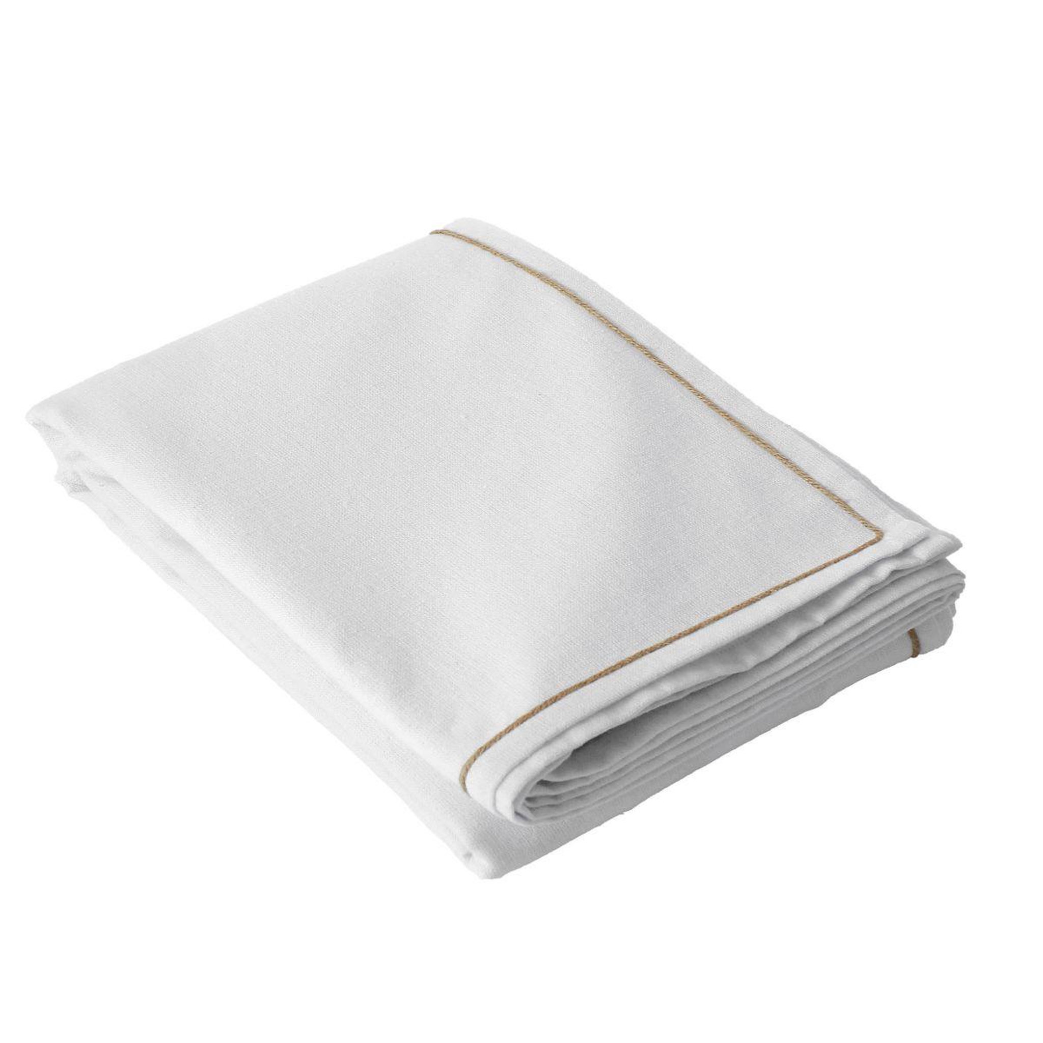ENJOY HOME Nappe de table uni  lina  140x240cm blanc