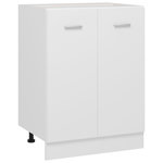 VIDAXL Armoire de plancher Blanc 60x46x81,5 cm Bois d'ingenierie