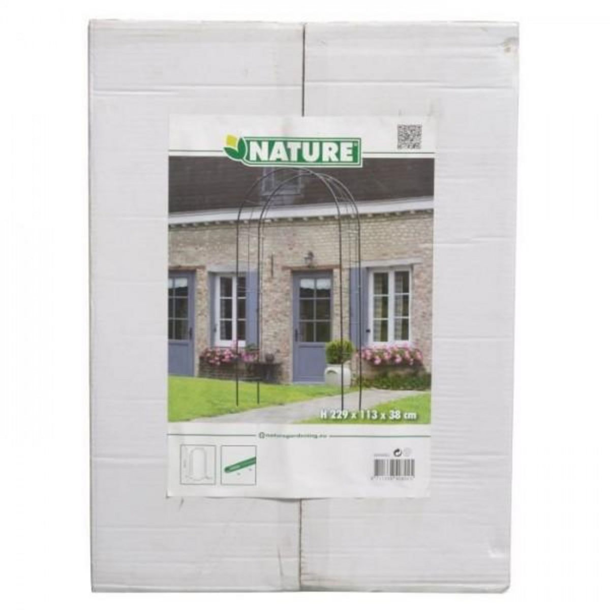 NATURE Arche de jardin en métal noir Nature 6040802