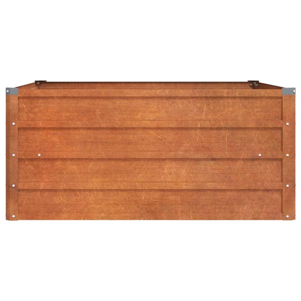 VIDAXL Lit sureleve de jardin rouille 100x100x45 cm acier corten